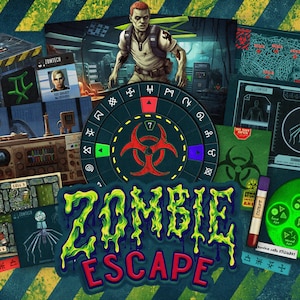 Halloween Escape Room Printable – Zombie Escape: Horror Puzzle Game for Teens & Adults