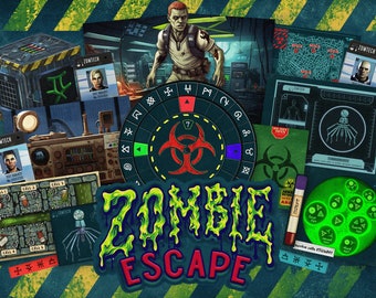 Halloween Escape Room Printable – Zombie Escape: Horror Puzzle Game for Teens & Adults
