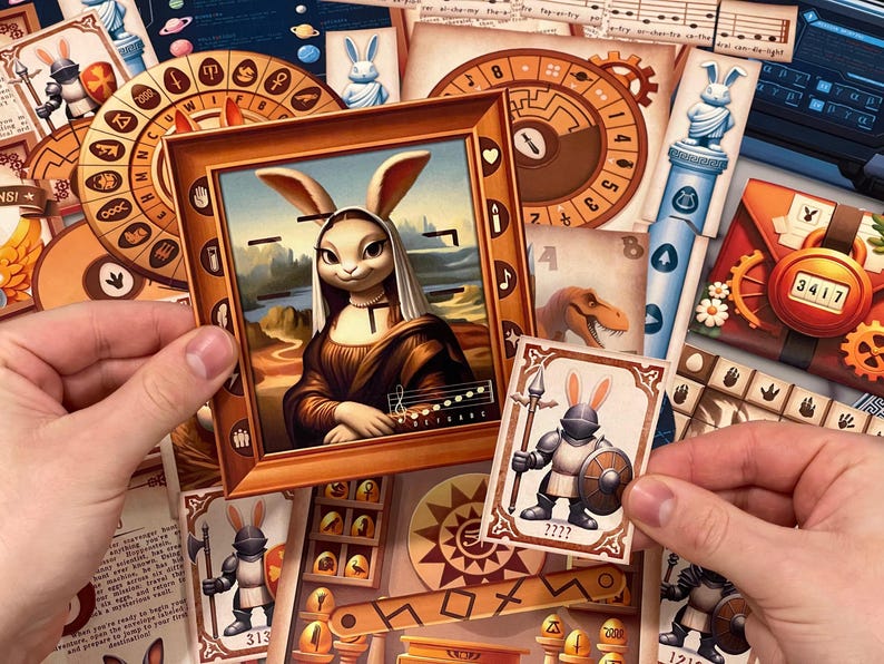 At-home Easter escape room printable pack featuring time machine adventure and spring-themed historical challenges