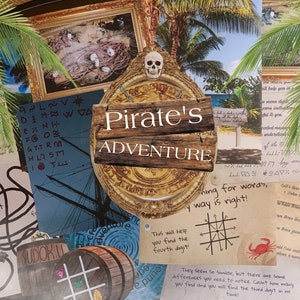 Escape Room Game DIY Printable Game Kit for Kids Pirate's Adventure | Printable Escape Room Kit | DIY Escape Room | Printable Party Games