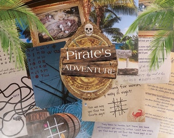 Escape Room Game DIY Printable Game Kit for Kids Pirate's Adventure | Printable Escape Room Kit | DIY Escape Room | Printable Party Games