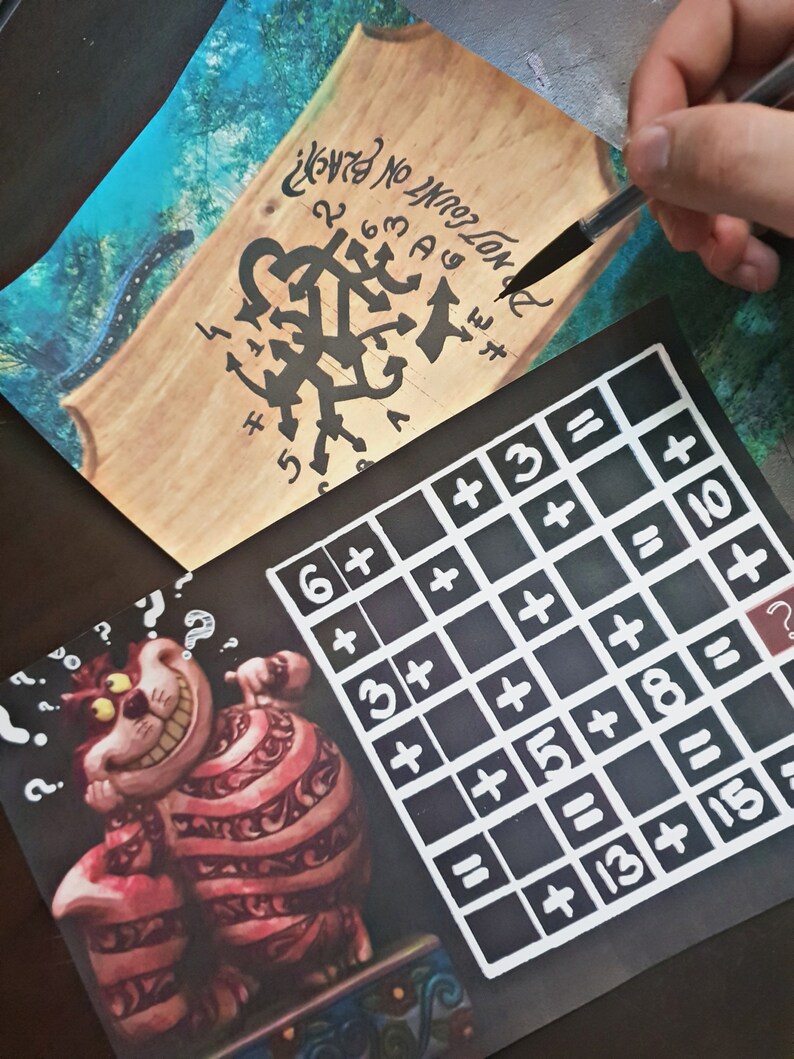 Escape Room Game DIY Printable Game Kit For Kids Wonderland Etsy Italia