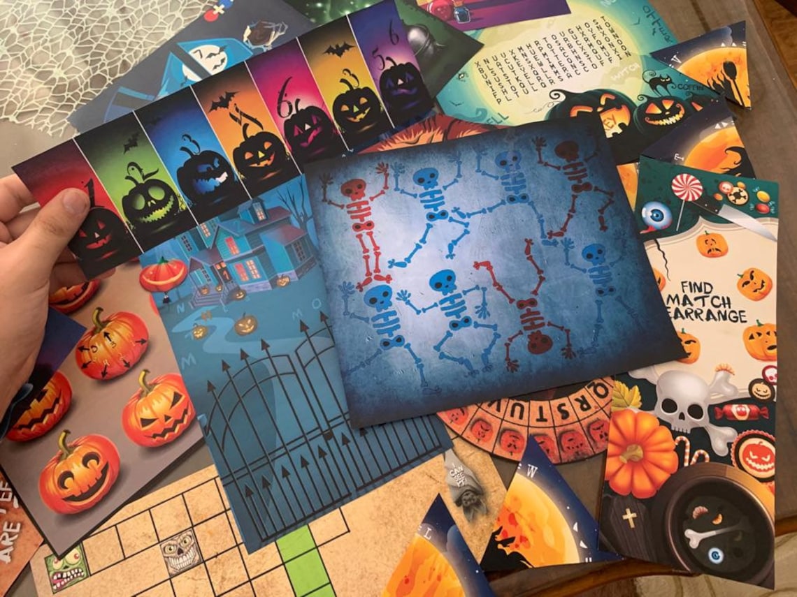 Halloween Escape Room Printable Game Kit for Kids Halloween | Etsy