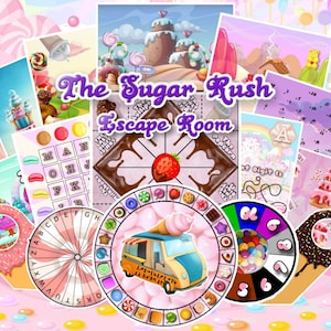 Escape Room Printable – The Sugar Rush: Candy-Themed Puzzle Game for Kids