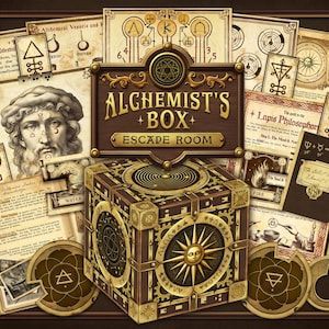 Escape Room Printable – The Alchemist’s Box: Alchemy Puzzle Game for Adults