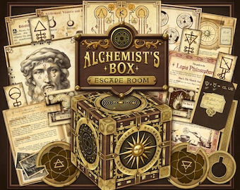 Escape Room Printable – The Alchemist’s Box: Alchemy Puzzle Game for Adults