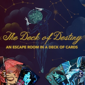 Escape Room Printable – The Deck of Destiny: Card-Themed Puzzle Game for Teens & Adults