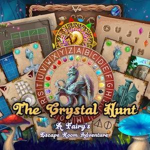 Escape Room Printable – The Crystal Hunt: Treasure Puzzle Game for Kids & Teens