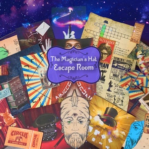 Escape Room Printable – Magician’s Hat: Magic-Themed Puzzle Game Kit for Teens & Adults