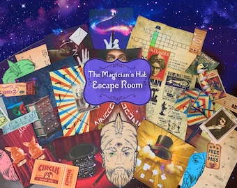 Escape Room Printable – Magician’s Hat: Magic-Themed Puzzle Game Kit for Teens & Adults