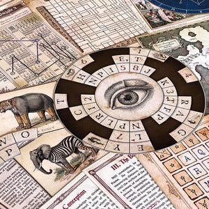 Printable Escape Room the Secret Library, Mystery Puzzle Kit, Date ...