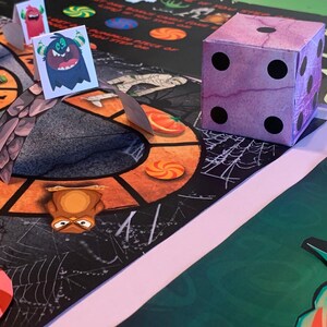 Halloween Board Game Printable Pumpkin Rush Halloween Board Game, Board Game for Kids, Halloween Board Game, Halloween Party Family Game image 2