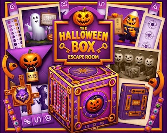 Halloween Escape Room Printable: The Halloween Box Mystery Game for Families (PDF Download)