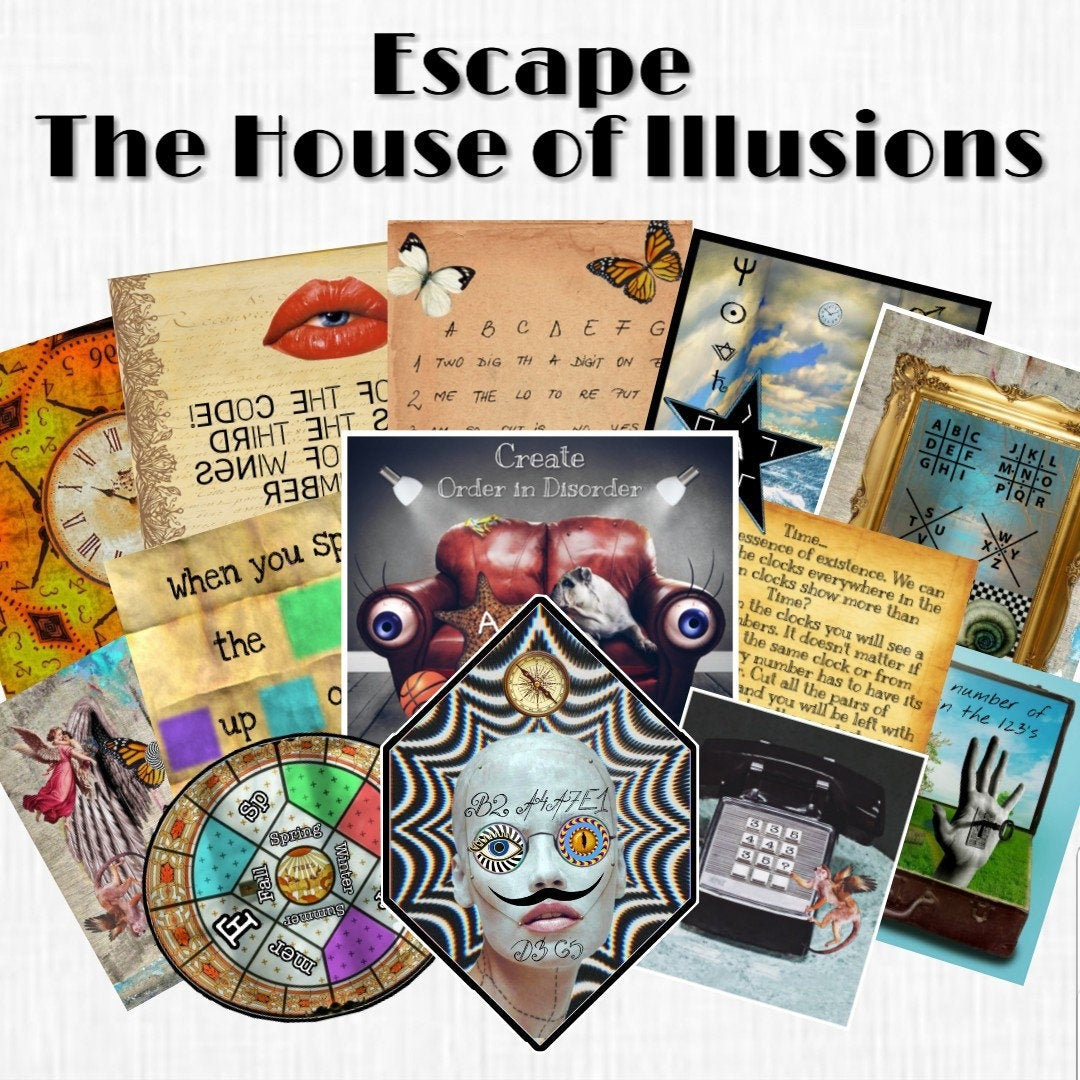 Escape Room Game Diy Logic Printable Game Kit House Of Etsy Escape Room Game Diy Logic Printable Game Kit House Of Etsy