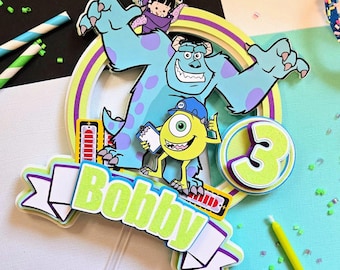 Monster Cake Topper | Monsters Party Decor | Monsters Birthday Party | Monsters Themed Cake Topper