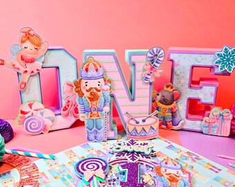 Winter Onederland | Nutcracker First Birthday | Sugarplum Fairy Birthday Decor | Nutcracker First Birthday | 3D Letters
