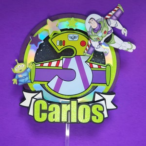 Buzz Lightyear Cake Topper | Toy Story Cake Topper | Toy Story Birthday Decor | Buzz Lightyear Party | Two Infinity and Beyond