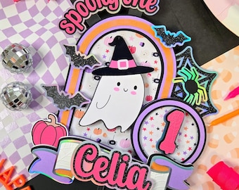 Spooky One Cake Topper | One Spooky Babe Cake Topper |  This Little Boo is One | Spooky One Girl | My First Boo-day