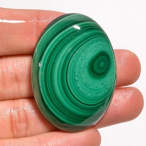 Gorgeous  AAA Quality Natural Malachite Oval Shape Cabochon Loose Gemstone For Making Jewellery Healing Stone 155.00 Cts 43X31X9 mm  MK-3