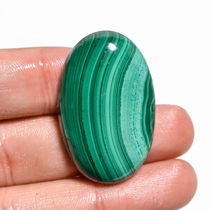 Amazing AAA Quality Natural Malachite Oval Shape Cabochon Loose Gemstone For Making Jewellery Healing Stone 70.50 Cts 36X22X7 mm ZM-69