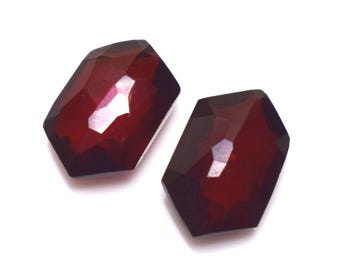 Natural Mozambique Garnet Fancy Briolette Gemstone Pair: 4.50 Carat, 9X6X4 mm Jewelry Making