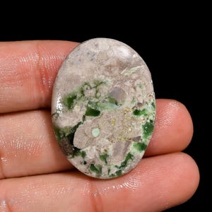 Amazing AAA Quality Natural Variscite Oval Shape Cabochon Loose Gemstone For Making Jewelry Healing Crystal 25.00 Cts 32X23X5 mm ZM-274