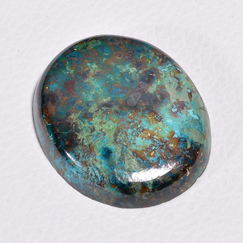Quality 100/% Natural Azurite Chrysocolla Oval Shape Cabochon Loose Gemstone For Making Jewelry 34X30X7 mm MK-491 59 Ct Splendid AAA