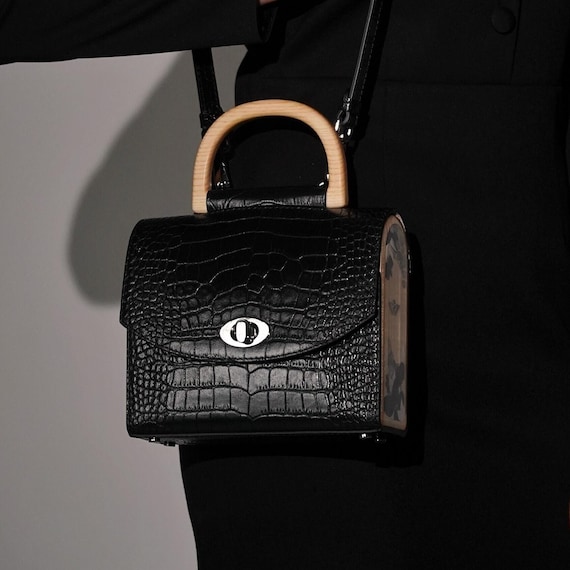 バッグ ALZUNI crocodile leather Hand Bag Black Amazon.com: Exotic Genuine Crocodile Skin Women Classic