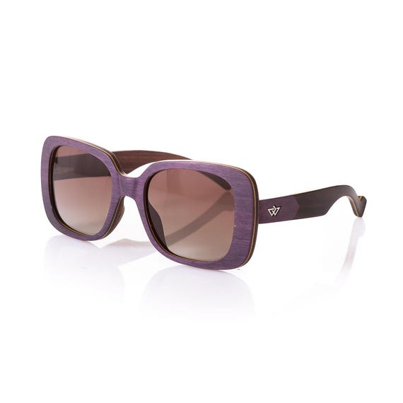 Elegant Purple-Brown Sunglasses Purple Cat-Eye Sunglasses #T01421715 | Zenni Optical main image 4