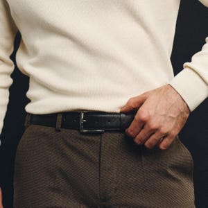Leather Belt for Men – Classic Italian Leather Belt  – Gift for Dad, Boyfriend or Husband - Mens Accessories