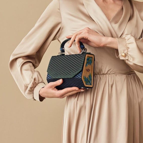 Leder Henkel Tasche – Minimalistische Crossbody Schulter Geldbörse