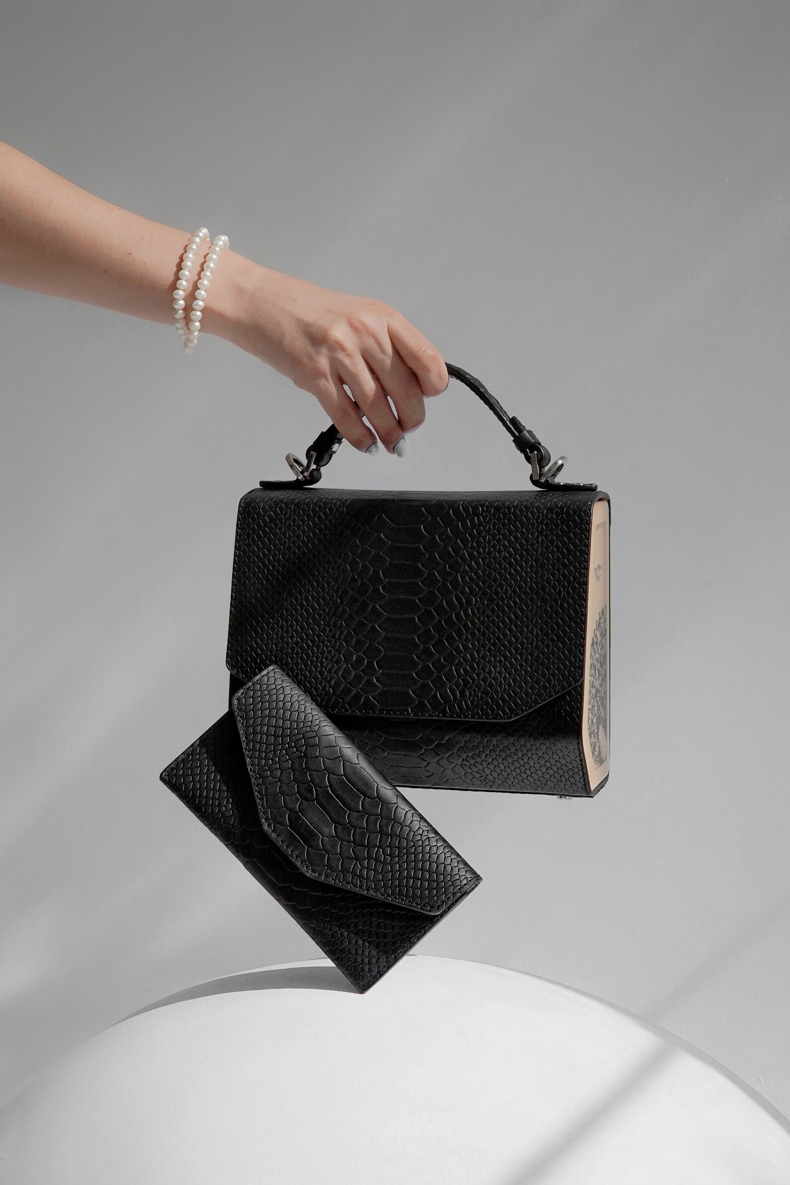 Shoulder Cross Body Purse Black Genuine Leather Designer Etsy