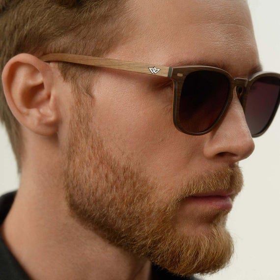 Walnut Wood Sunglasses: Polarized Lens, UV 400 Protection - Etsy display picture 3