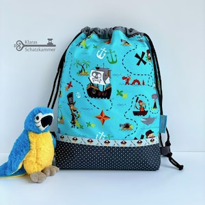 Pirate ship gym bag / gym bag with name / personalized sports bag / fabric bag for children / laundry bag for daycare