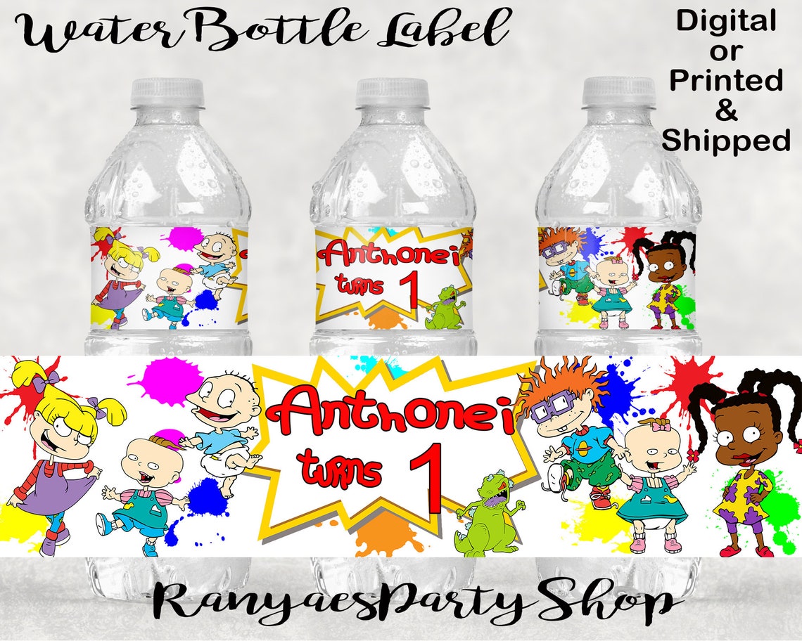 Inspired Rugrats Water Bottle Label Rugrats Rugrats Party | Etsy