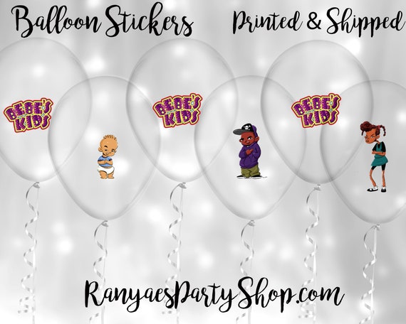 Inspired Bebe S Kids Balloon Stickers Set Of 6 Stickers Etsy