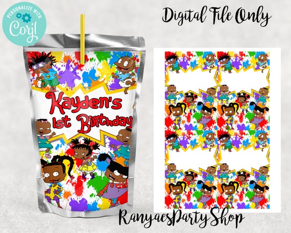 Paper Rugrats Rugrats Birthday Printables 12 Personalized Rugrats ...