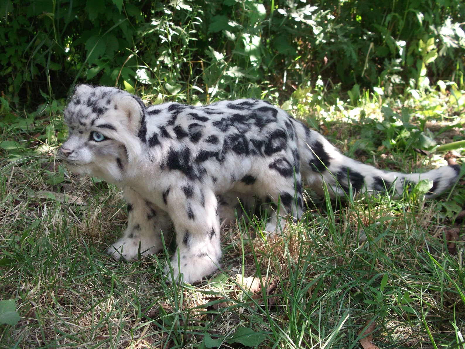 Snow Leopard Needle Felted Snow Leopard Felt Cat Needle - Etsy