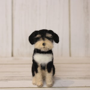 Custom pet portrait needle felted dog, pet portrait dog memorial, Replica dog, portrait animal dog