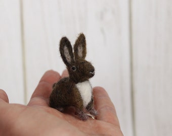 Klein gevilt konijntje, gevilt miniatuur konijntje, gevilt konijntje, miniatuur konijntje