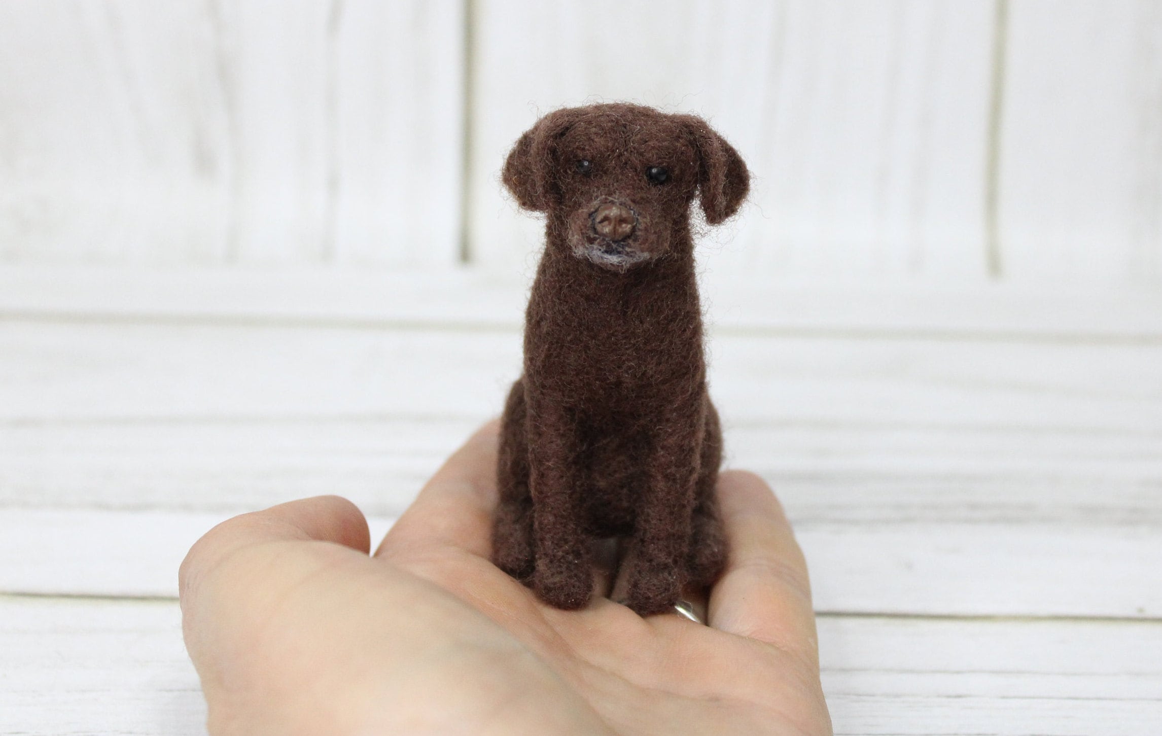 Custom pet portrait dog Felted Sculpture Dog Lover Gift felt memorial miniature pet