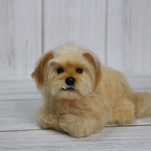 Individuelles Haustierporträt aus Filz, Miniatur-Haustierporträt aus Filz (Shih Tzu, Malteser), Geschenk für Hundeliebhaber, alle Hunderassen auf Bestellung Bild 8