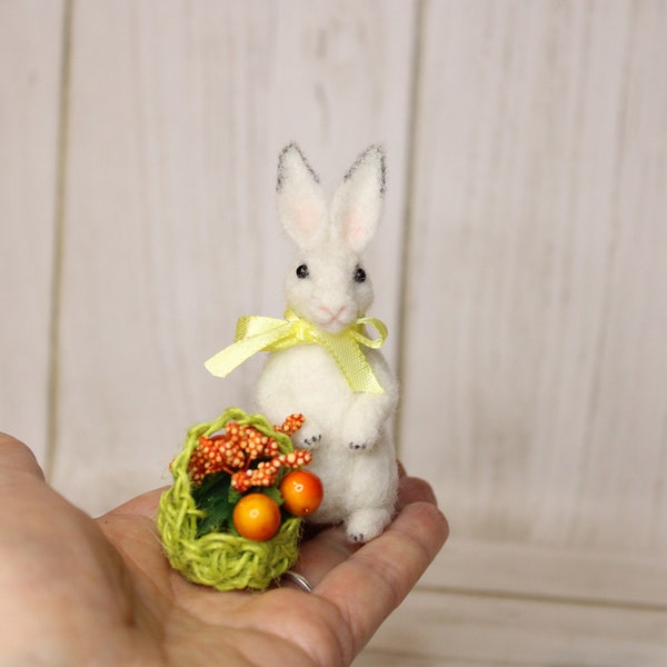 Felted bunny, Needle felted animal, Needle felted rabbit, Needle felted bunny, Rabbit toys, Rabbit doll, Rabbit lover gift