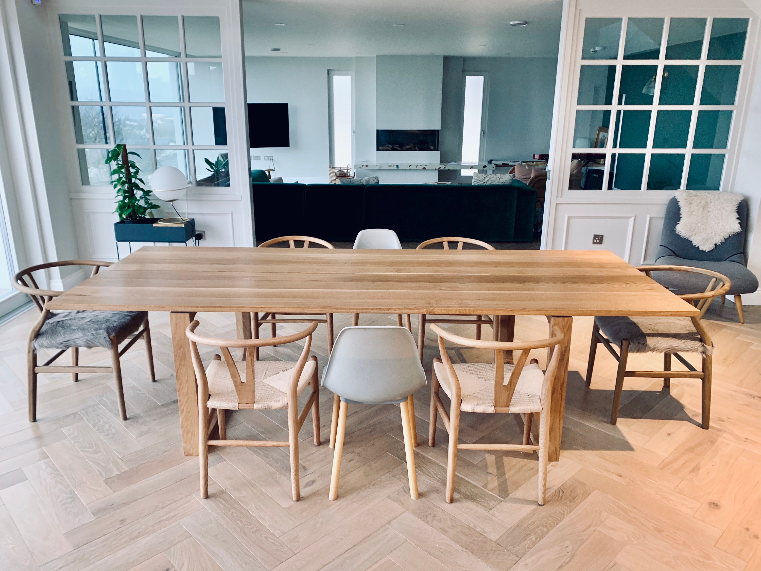 Modern Oak Dining Table | Etsy UK