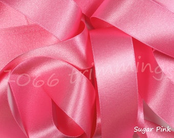 Oyster Satin Ribbon Roll 38mm 25mm 15mm 10mm 6mm 3mm Width Various Length Meter