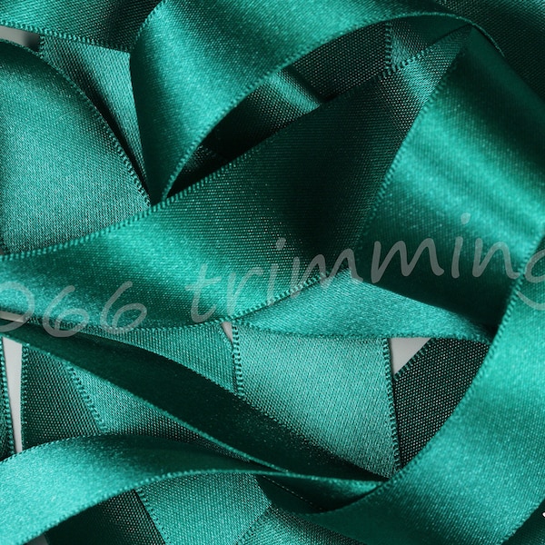 Jade Green 68 Berisfords Double Satin Ribbon  3mm 7mm 10mm 15mm 25mm 35mm 50mm 70mm Short Lengths and Full Reels Free P&P