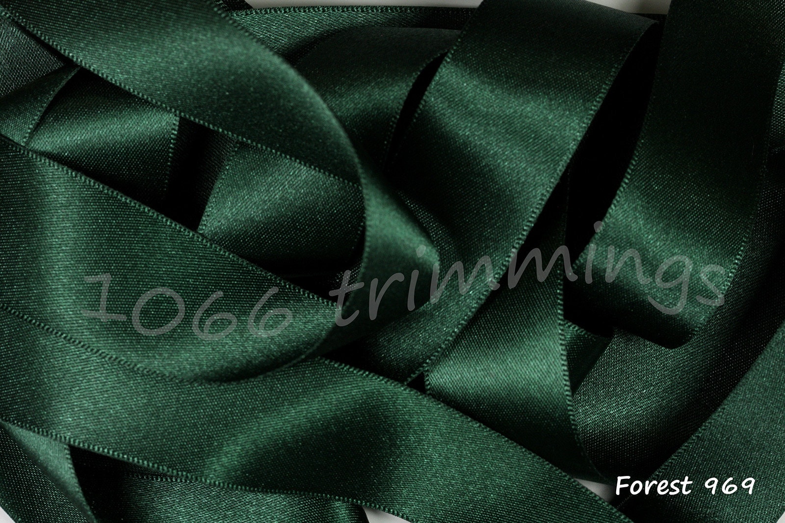 Dark Emerald Green Penta Satin Ribbon 