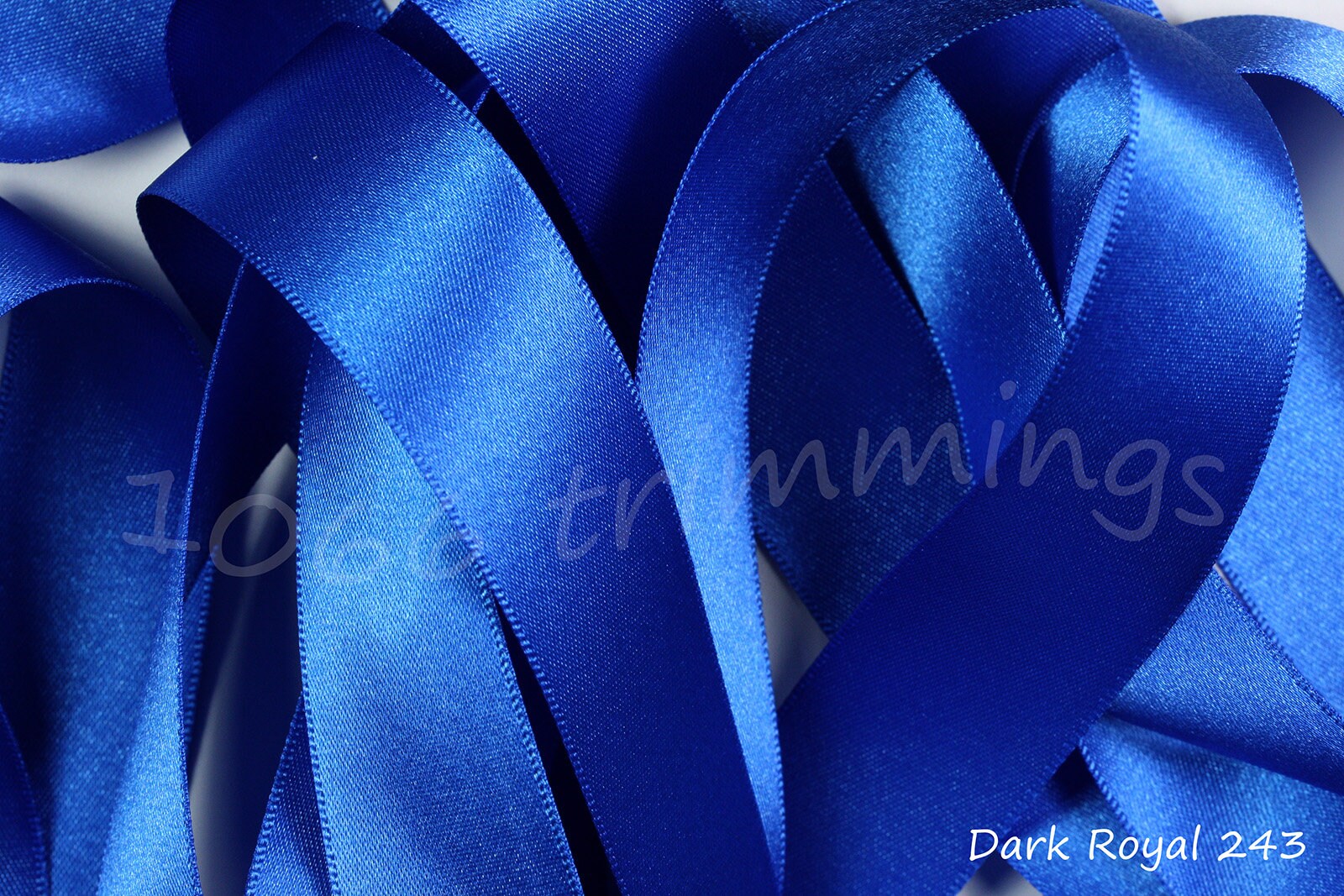 Navy Blue Satin Edged Organza Sheer Ribbon - Cut Lengths or Full Reel