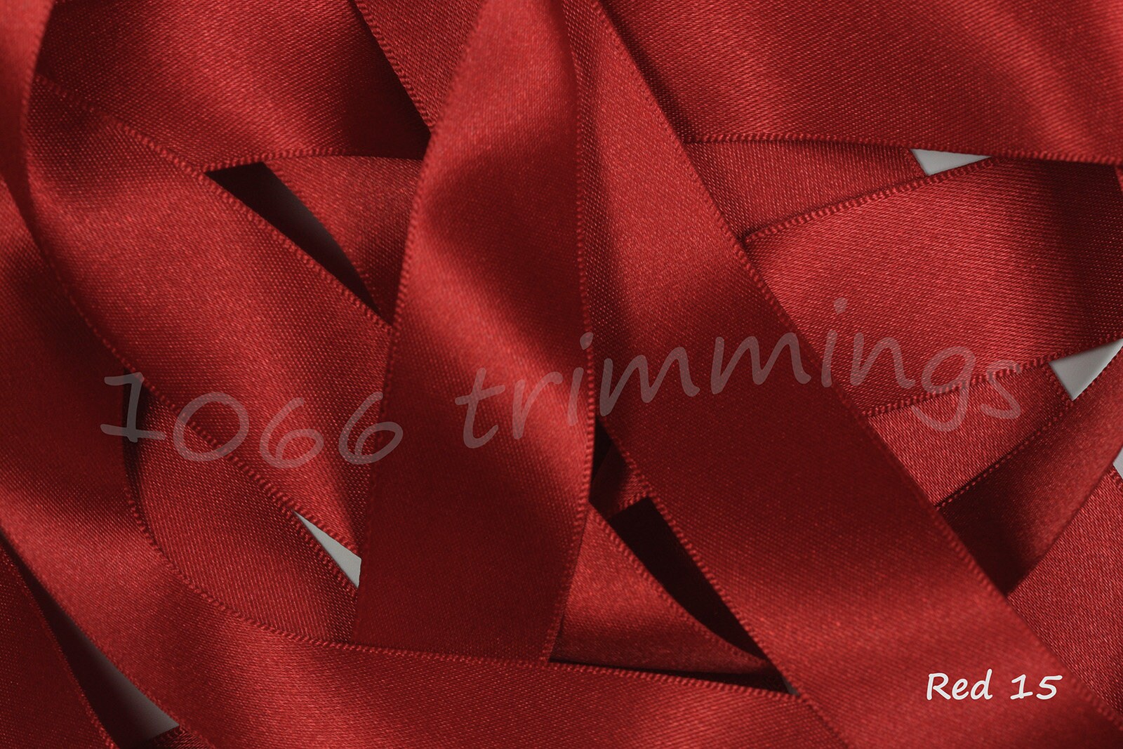 Dark Red Ribbon, Double Faced Satin Ribbon, Widths Available: 1 1/2, 1,  6/8, 5/8, 3/8, 1/4, 1/8