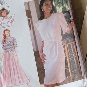 Kleider Schnittmuster für Damen Kleider Vintage 90er Jahre Einfachheit Muster 9611, Damen Größe 6 8 10 12, Uncut Gedruckt 1995